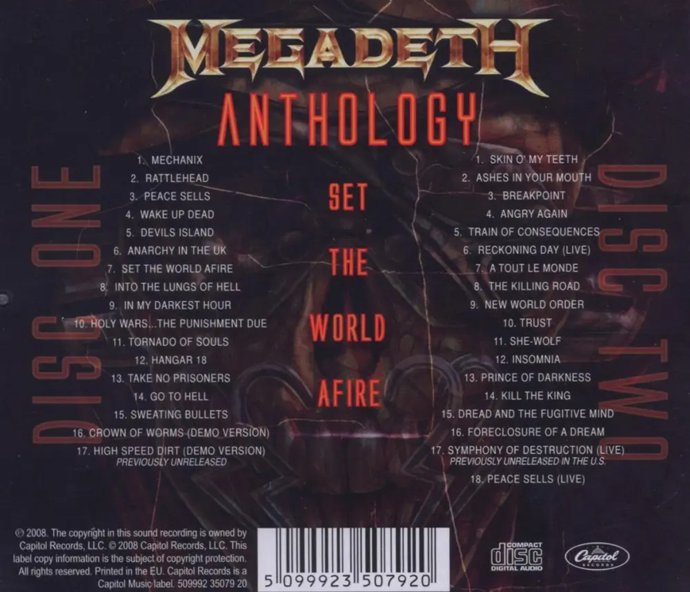 Megadeth – Anthology: Set The World Afire (CD)