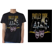 Motley Crue, Tričko Theatre Vintage, Unisex, Čierna