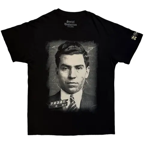 Unisex T-Shirt: Lucky (Black) (Sleeve Print)