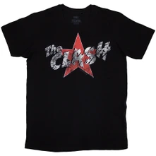 The Clash, Tričko Star Logo, Unisex, Čierna