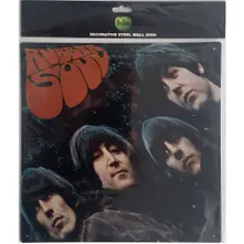 The Beatles – Rubber Soul Album Cover (Smaltovaná tabuľka)