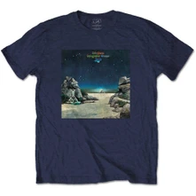 Yes, Tričko Topographic Oceans, Unisex, Modrá