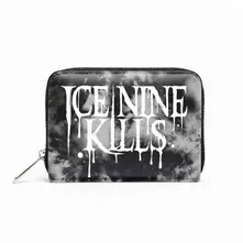 Zip Top Purse: Drippy Logo (Black) thumbnail