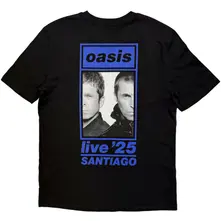Unisex T-Shirt: Santiago Half Faces Fan Store (Black) (Back Print & Ex-Tour) thumbnail