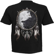 Unisex T-Shirt: Wolf Chi (Black) (Back Print) thumbnail