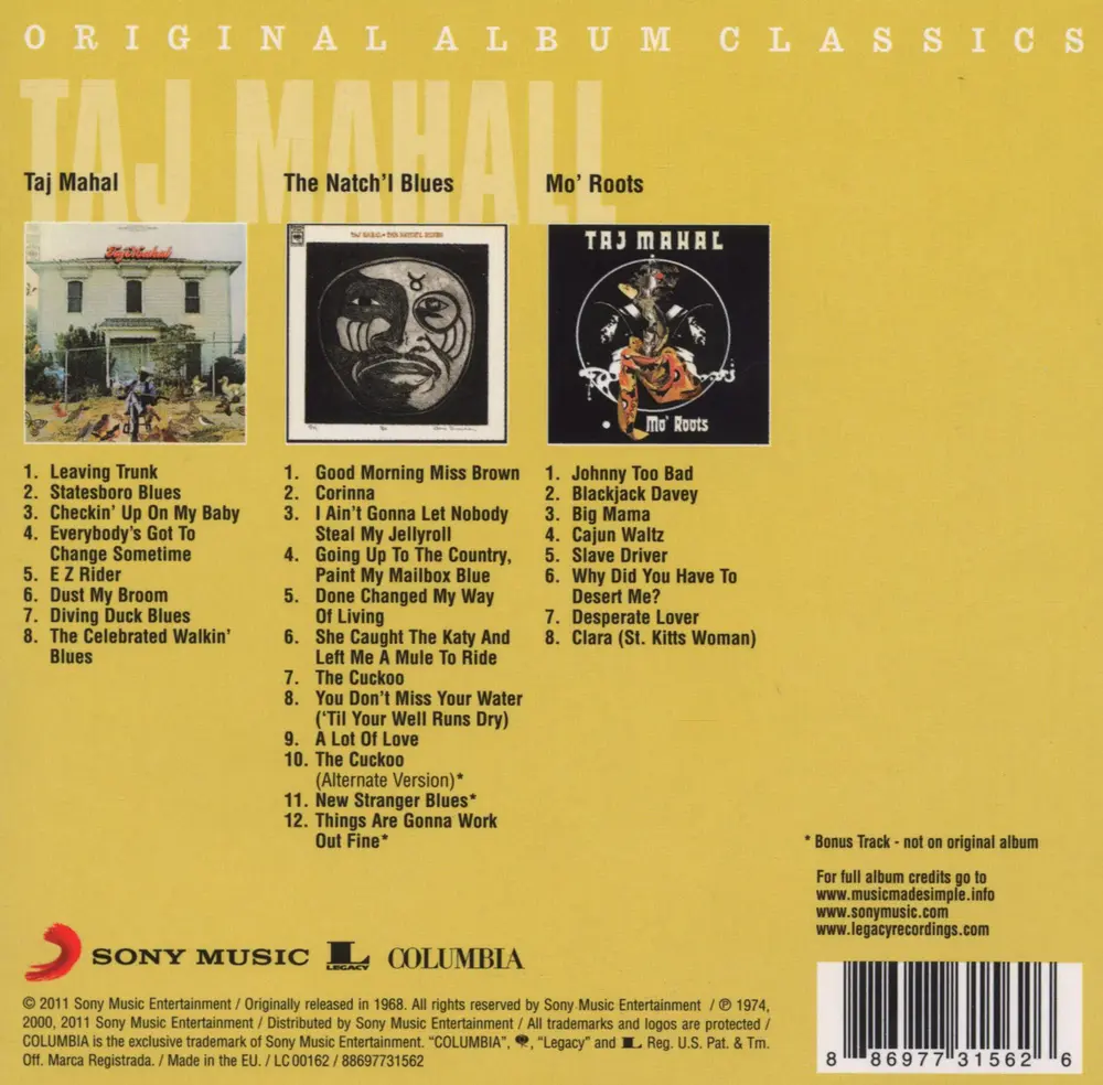 Taj Mahal – Original Album Classics (CD)