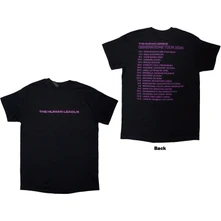 The Human League, Tričko Generations Tour '24 Text, Unisex, Čierna
