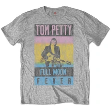 Tom Petty & The Heartbreakers, Tričko Full Moon Fever, Unisex, Šedá