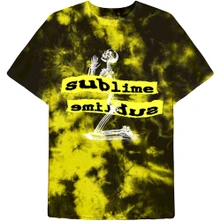 Sublime, Tričko Praying Skeleton, Unisex, Žltá