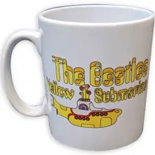 Unboxed Mug: Yellow Submarine Logo & Sub (White) thumbnail