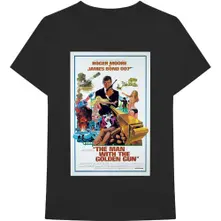 James Bond 007 – The Man With The Golden Gun Poster (Negru) (Tricou)