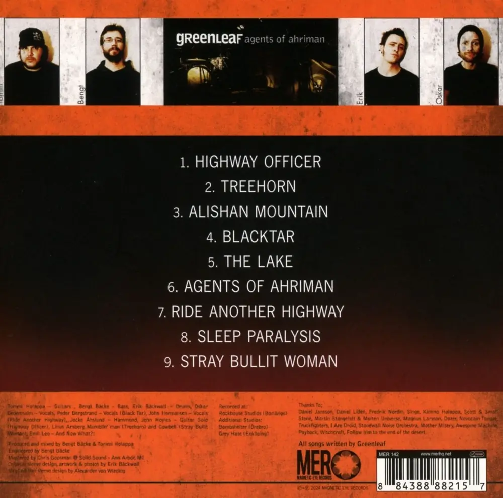Greenleaf – AGENTS OF AHRIMAN (CD)