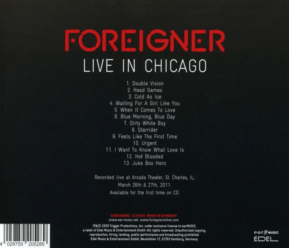 LIVE IN CHICAGO