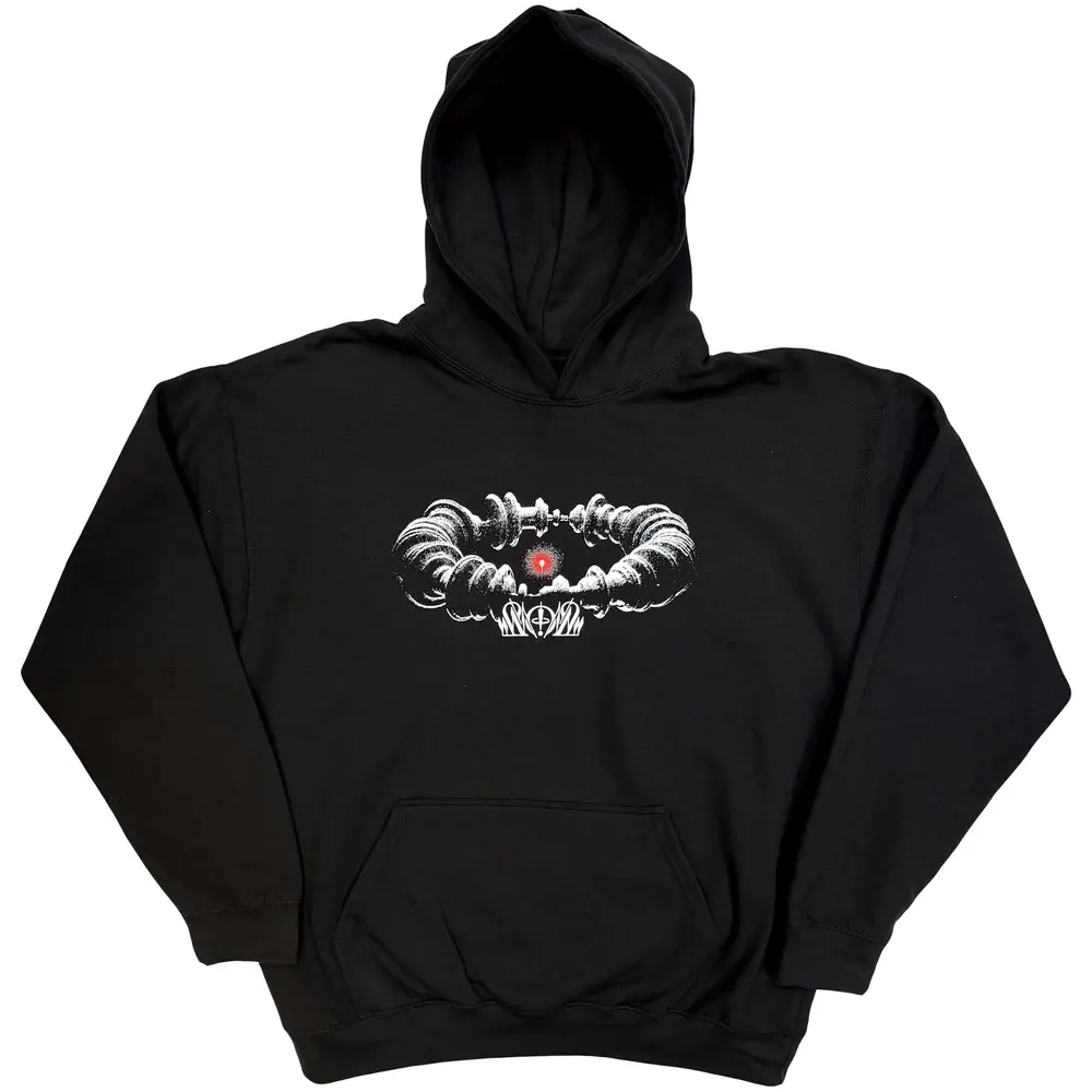 Unisex Pullover Hoodie: Wow Ring (Black)
