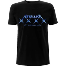 Metallica, Tričko 40 XXXX, Unisex, Čierna