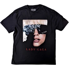 Lady Gaga, Tričko The Fame Photo, Unisex, Čierna