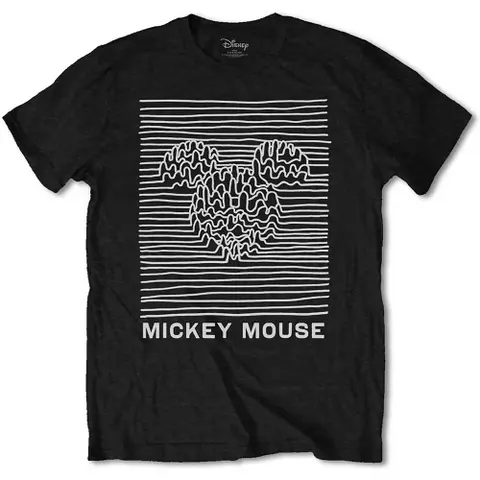 Mickey Mouse – Tričko Unknown Pleasures (Čierna), Unisex, Čierna