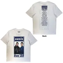 Unisex T-Shirt: Colour Photo Live '25 World Tour (White) (Back Print & Ex-Tour) thumbnail