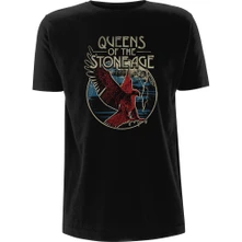 Queens of the Stone Age, Tričko Eagle, Unisex, Čierna