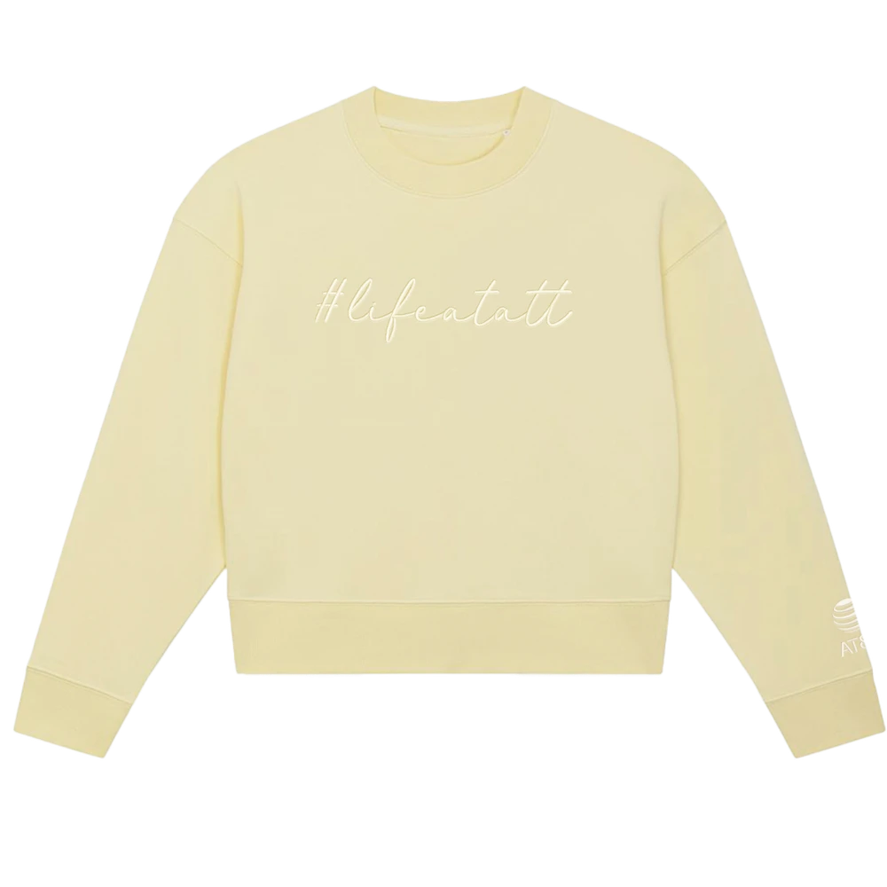 Cropped crewneck #Lifeatatt