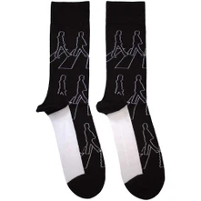 The Beatles, Ponožky Abbey Road Outlines, Unisex, Čierna