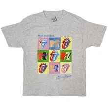MTV – Rolling Stones Warhol Squares (Šedá) (Tričko)