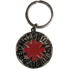 Red hot chili peppers – Asterisk Logo Silver (Kľúčenka)