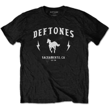 Deftones, Tričko Electric Pony, Unisex, Čierna