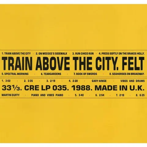 Vinyl FELT - TRAIN ABOVE THE CITY