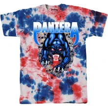 Pantera, Tričko Panther, Unisex, Modrá