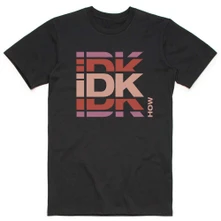 iDKHOW, Tričko Branded Logo, Unisex, Čierna