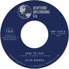 NGONDA, JALEN - 7-HERE TO STAY / IF YOU DON'T WANT MY LOVE thumbnail