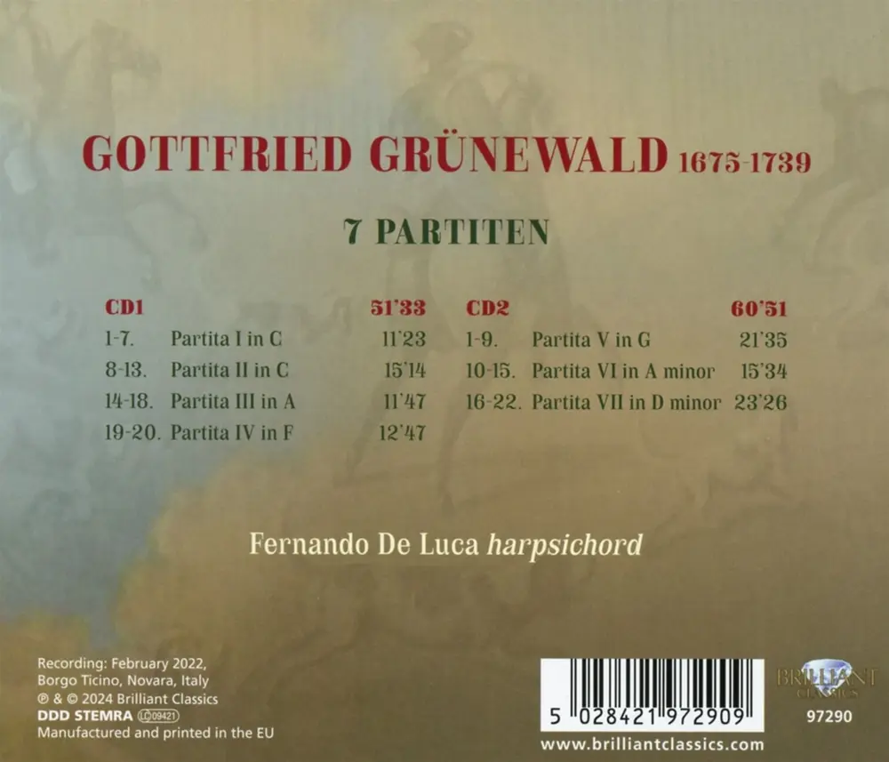 GOTTFRIED GRUNEWALD: 7 PARTITEN