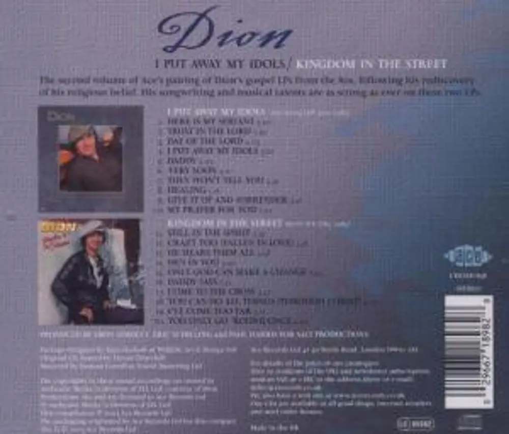Dion – I PUT AWAY MY IDOLS/KINGD (CD)