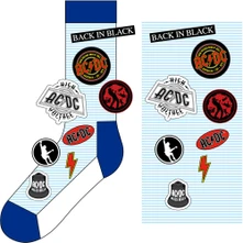 AC/DC, Ponožky Icons, Unisex, Modrá
