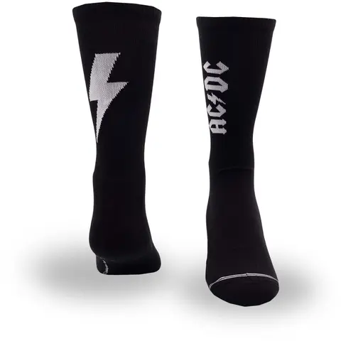Unisex Crew Socks: Bolt (Black) (UK Size 6.5 - 11)