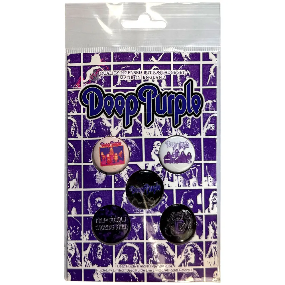 Deep Purple – Logo (Button Badge Pack) (Odznak)