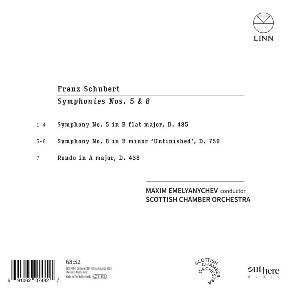 SCHUBERT: SYMPHONIES NOS. 5 & 8