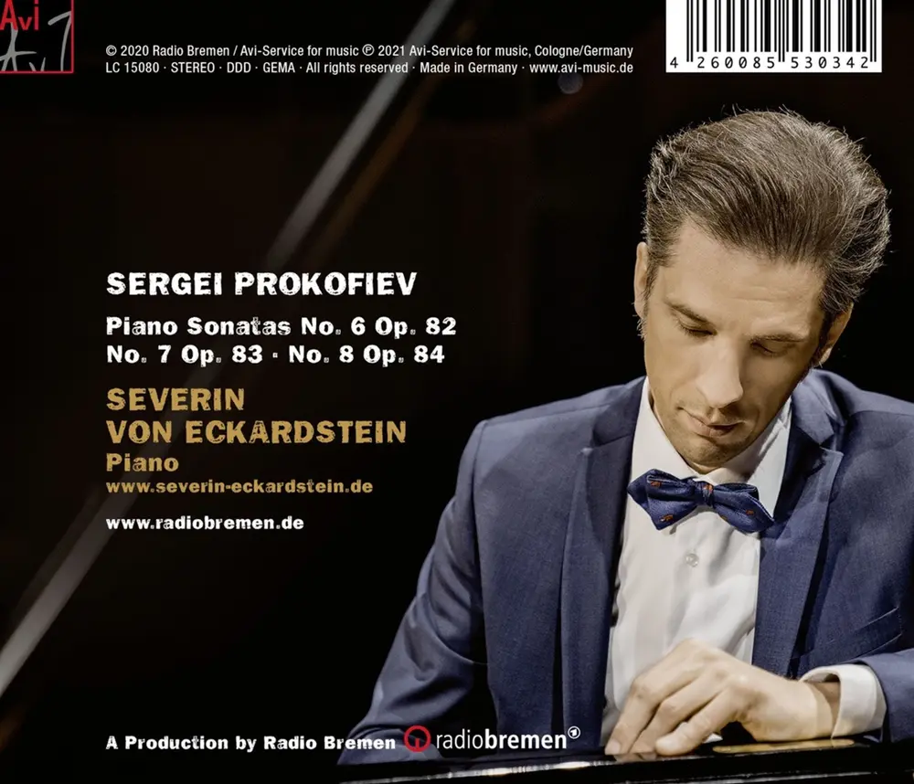 Severin von Eckardstein – PROKOFIEV, PIANO SONATAS NOS. 6-8 (CD)