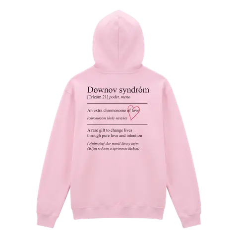 Láska Rozdiely Nevidí – Mikina Chromozóm lásky, Unisex, Ružová