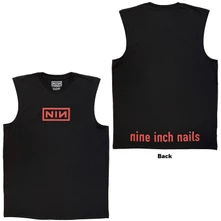 Tielko Unisex Vest T-Shirt: Red Logos (Black) (Back Print)