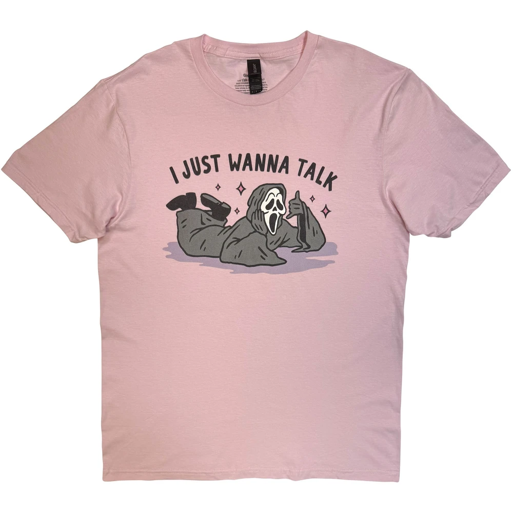 Unisex T-Shirt: I Just Wanna Talk (Pink)