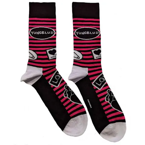 Unisex Ankle Socks: Symbols (Black) (UK Size 7 - 11)