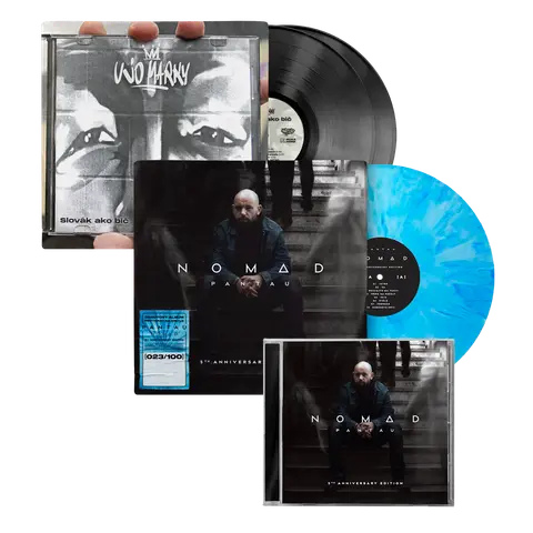Hip Hop LP Pack: Vinyl Nomad (5th Anniversary Edition) + CD Nomad (5th Anniversary Edition) + Vinyl Ujo Marky - Slovák Ako Bič
