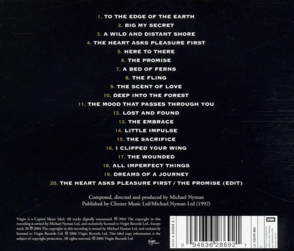 The Piano (Original Music From The Film By Jane Campion)