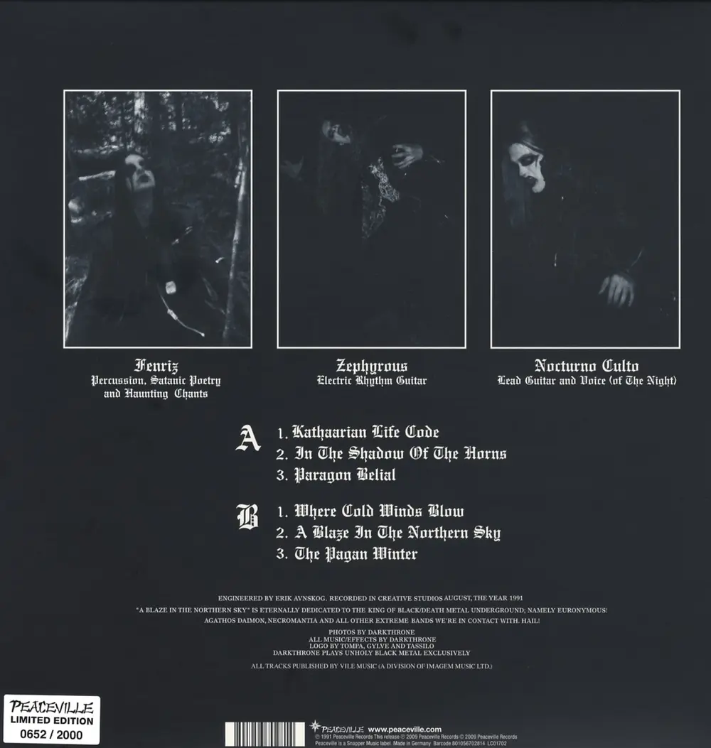 Darkthrone – A Blaze In the Northern Sky (2012) (Vinyl)