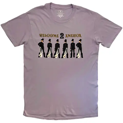 Unisex T-Shirt: Welcome To America (Purple)  (UNFINISHED)