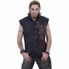 Unisex Worker Shirt: The Dead (Black) (Back Print) thumbnail