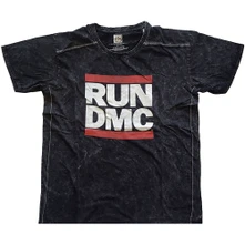 Run-DMC, Tričko Logo, Unisex, Čierna