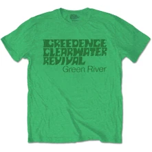 Creedence Clearwater Revival, Tričko Green River, Unisex, Zelená